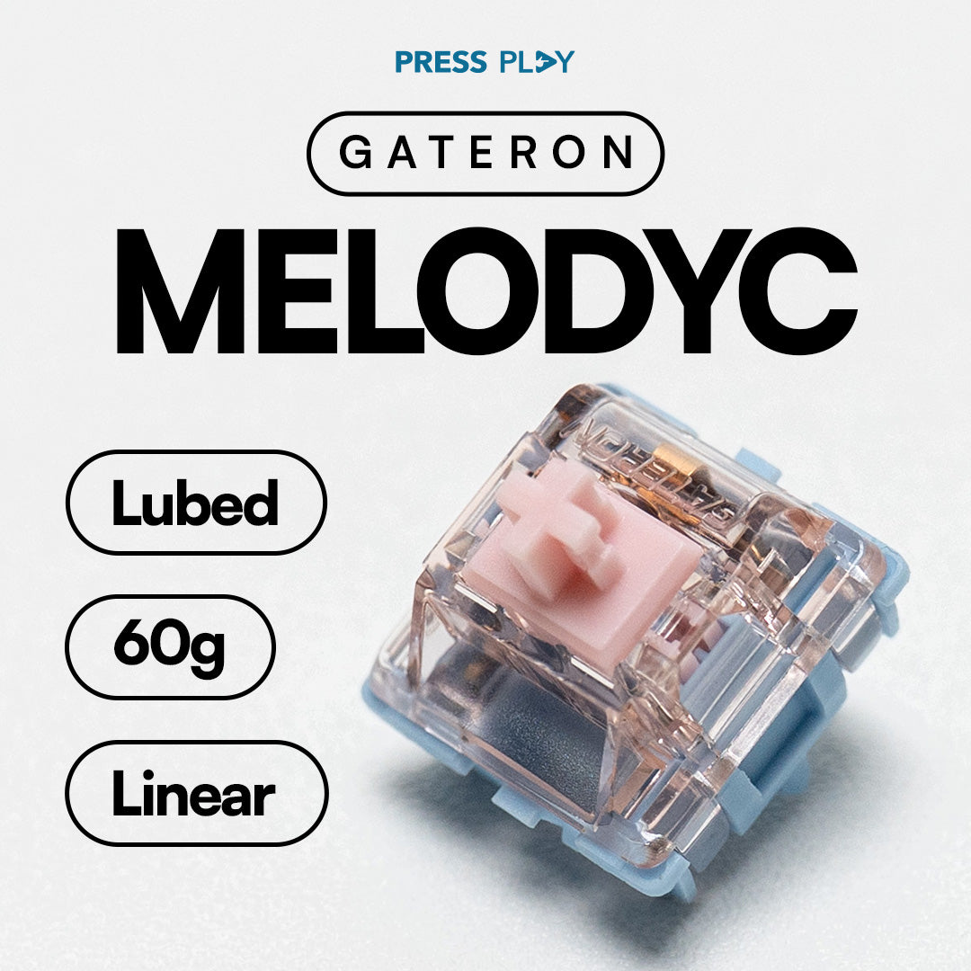 GATERON Melodic Clicky Tactile Clicky Switch 60g PCB Mount