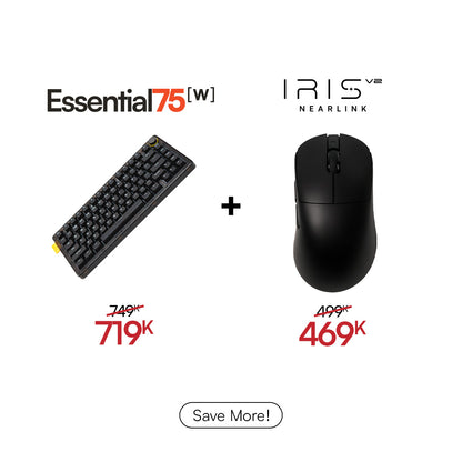 [BUNDLE] Essential75W Wireless Keyboard & Mouse Bundle