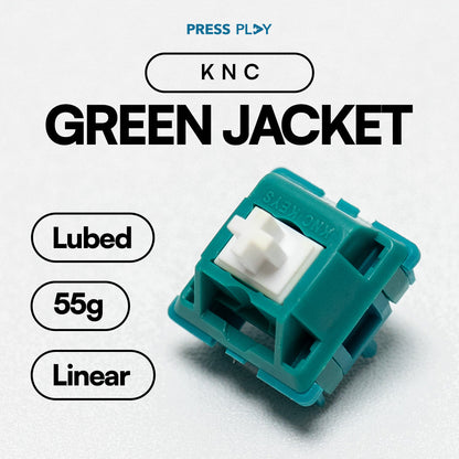 KNC Keys Green Jacket Linear Switch 55g PCB Mount