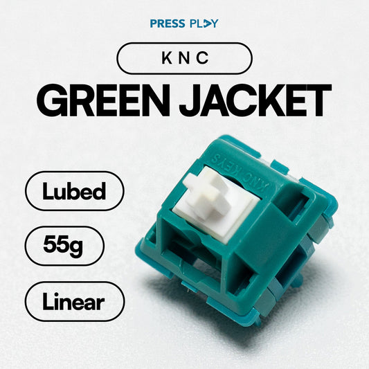 KNC Keys Green Jacket Linear Switch 55g PCB Mount
