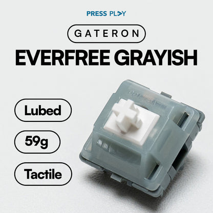 Gateron Everfree Grayish Switch Tactile 59g PCB Mount