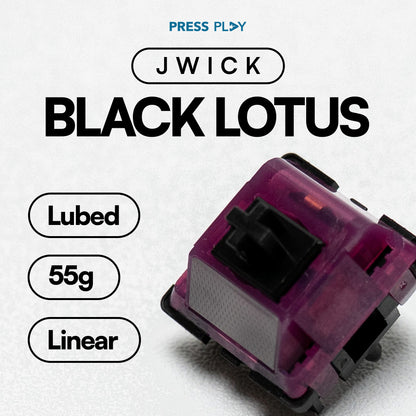 JWK JWICK Black Lotus Linear Switch 63.5g PCB Mount