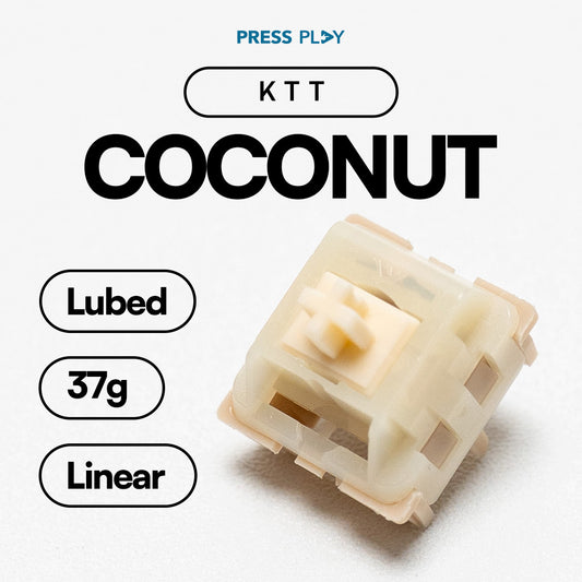 KTT Coconut Latte 45g Linear Switch PCB Mount