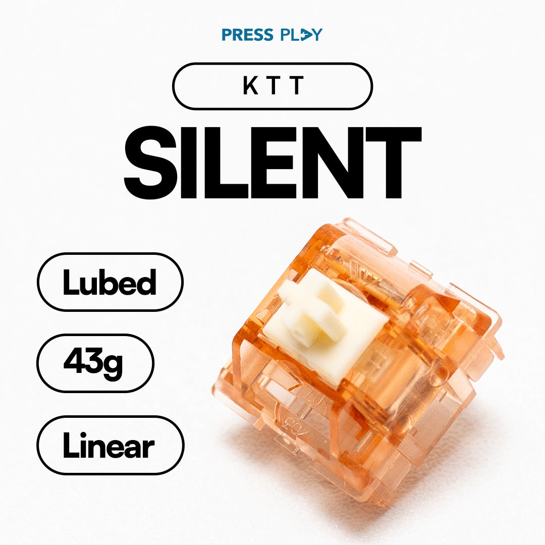 KTT Silent Linear AKA Light Sound Switch 55g Plate Mount