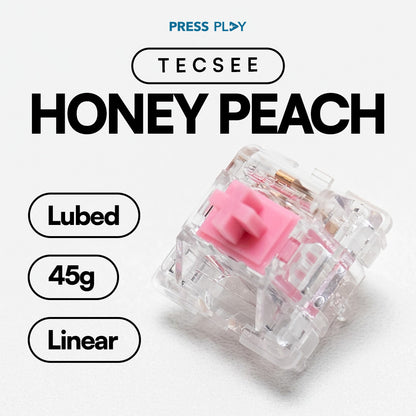 Tecsee Honey Peach Linear Switch 52g PCB Mount
