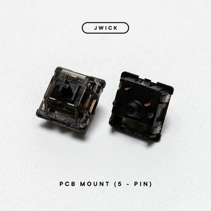 JWK Black Ultimate Smokey Linear Switch PCB Mount