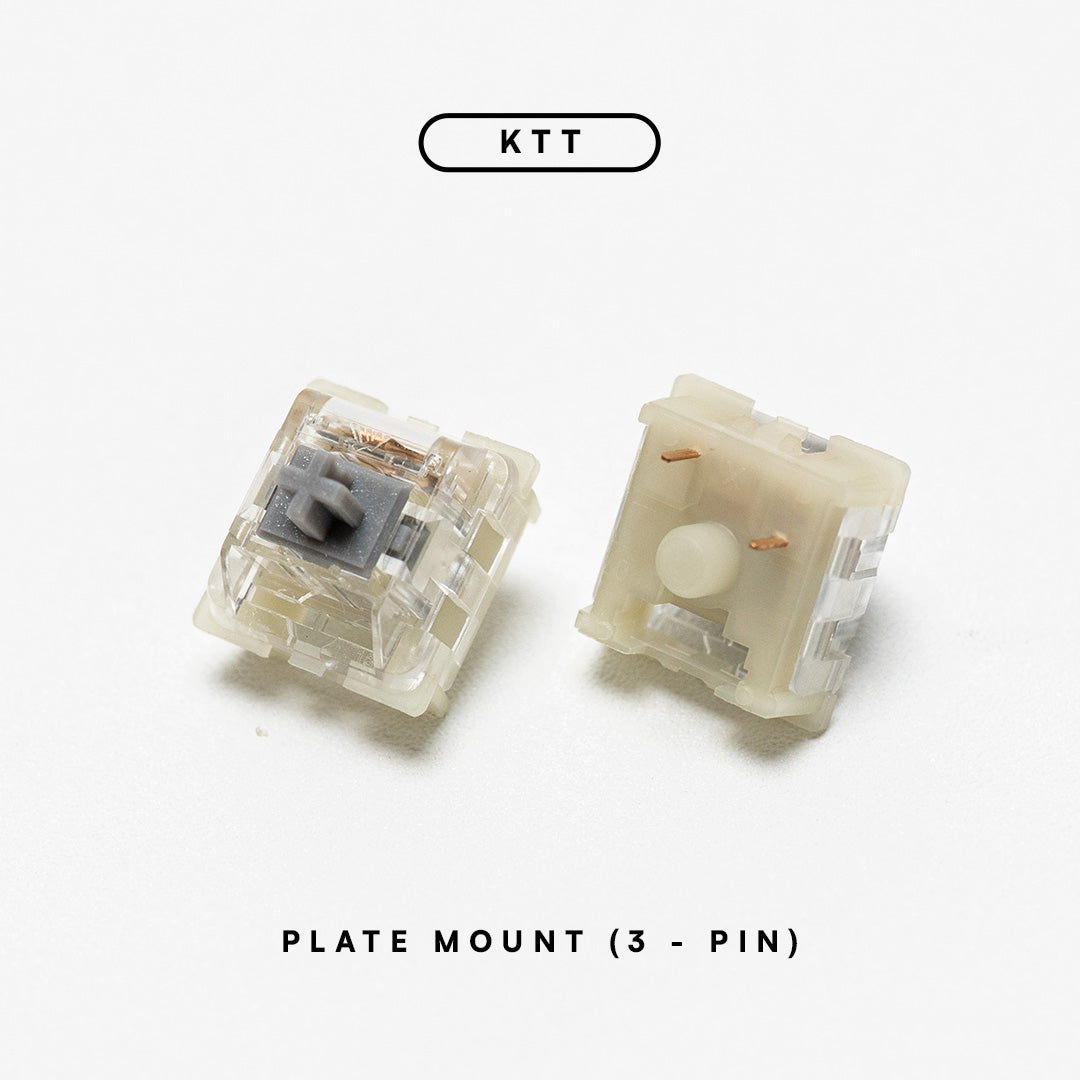 KTT Ash Gray Tactile Switch 53g Plate Mount