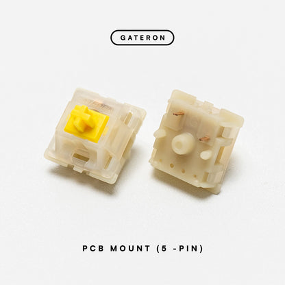 GATERON Milky Yellow Pro KS-3 Linear Switch 60g PCB Mount