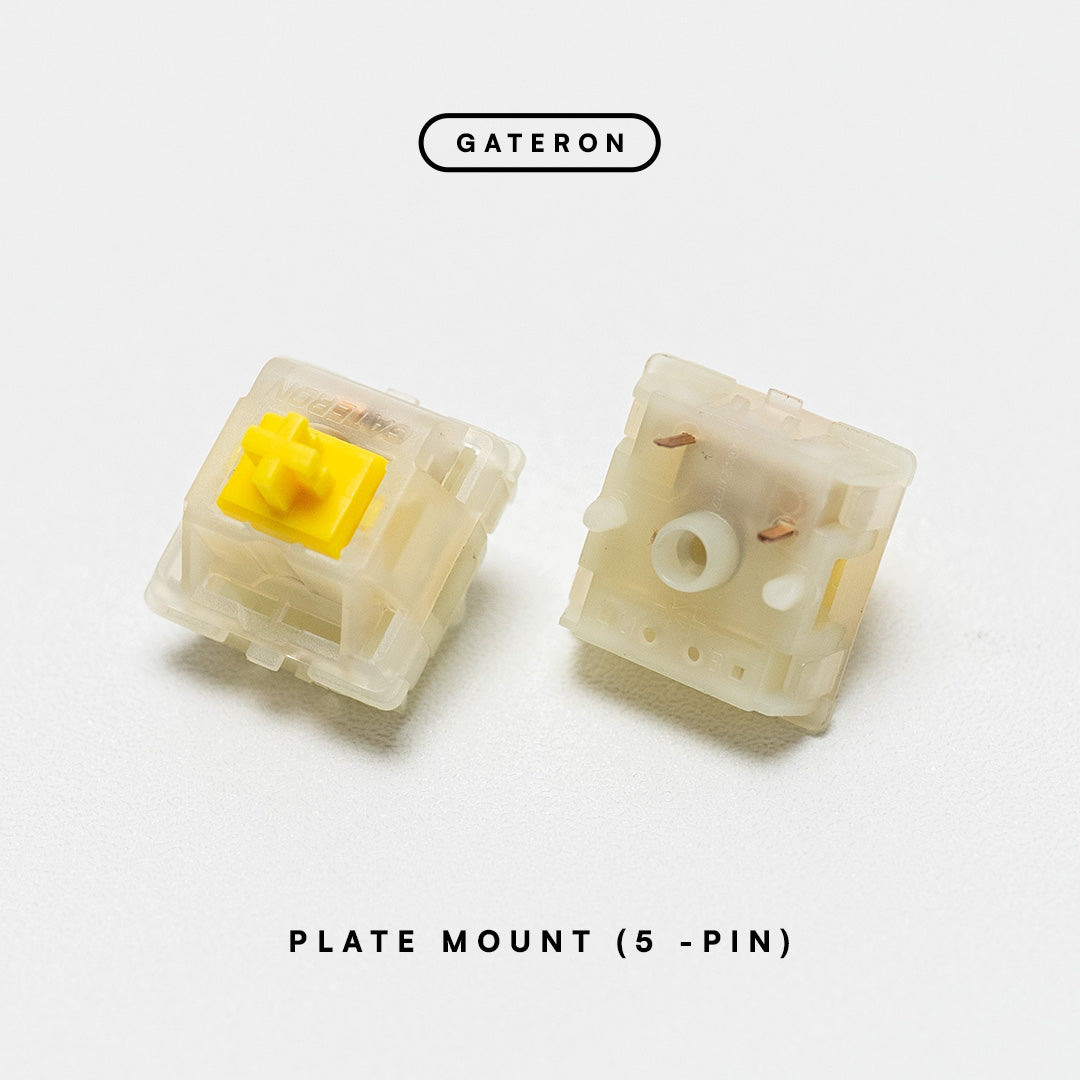 GATERON CAP Milky Yellow KS-25 V2 Linear Switch 50g Plate Mount