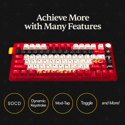 [Press Play x Demon Slayer] ESSENTIAL75 HE RENGOKU Edition 75% Rapid Trigger Hall Effect Keyboard