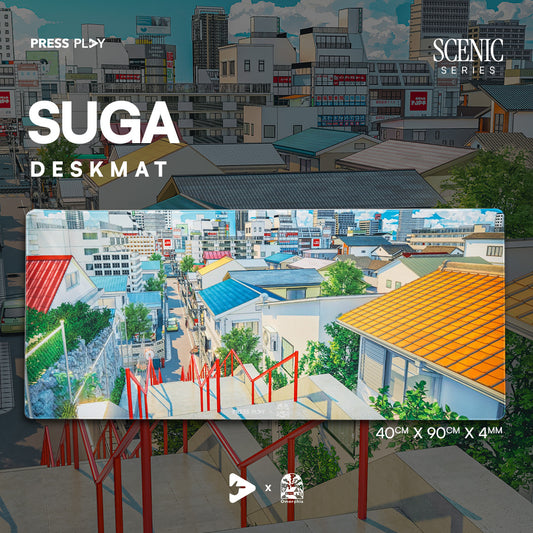 SUGA - Press Play x Omorphia SCENIC Series Gaming Mousepad Deskmat