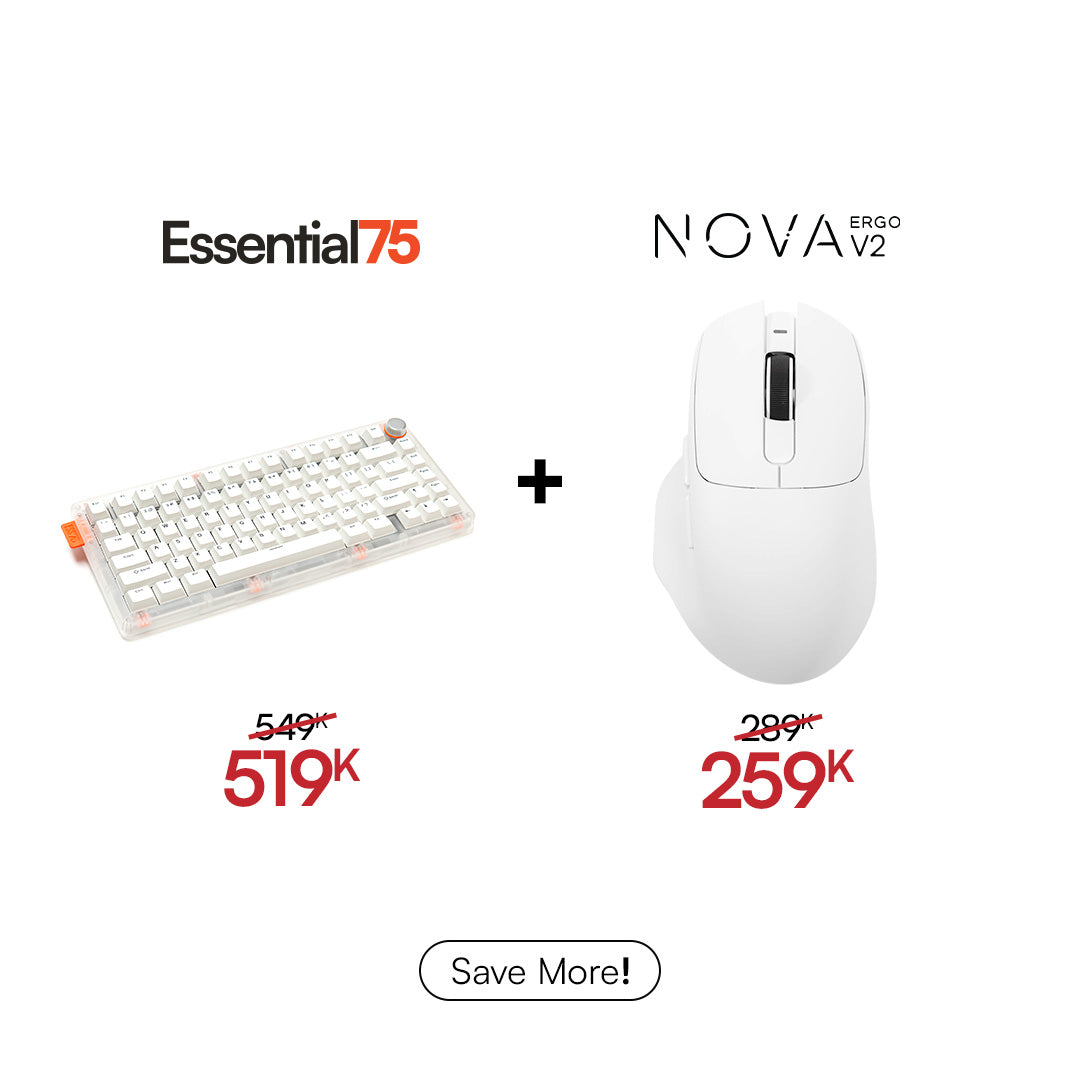 [BUNDLE] Essential75 Wired Keyboard & Mouse Bundle