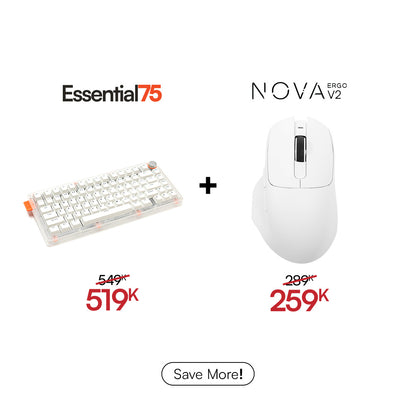 [BUNDLE] Essential75 Wired Keyboard & Mouse Bundle