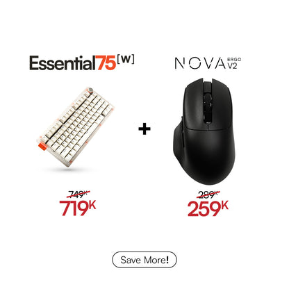 [BUNDLE] Essential75W Wireless Keyboard & Mouse Bundle