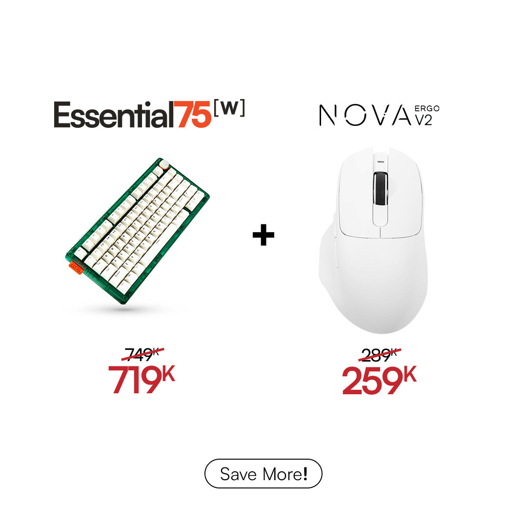 [BUNDLE] Essential75W Wireless Keyboard & Mouse Bundle