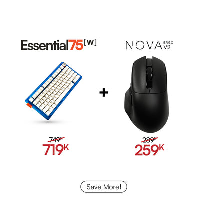 [BUNDLE] Essential75W Wireless Keyboard & Mouse Bundle