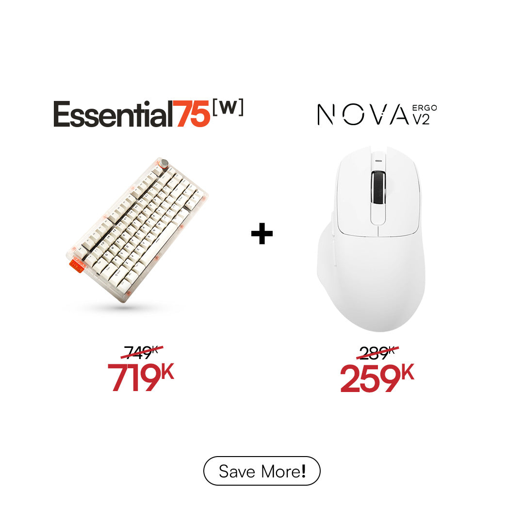 [BUNDLE] Essential75W Wireless Keyboard & Mouse Bundle