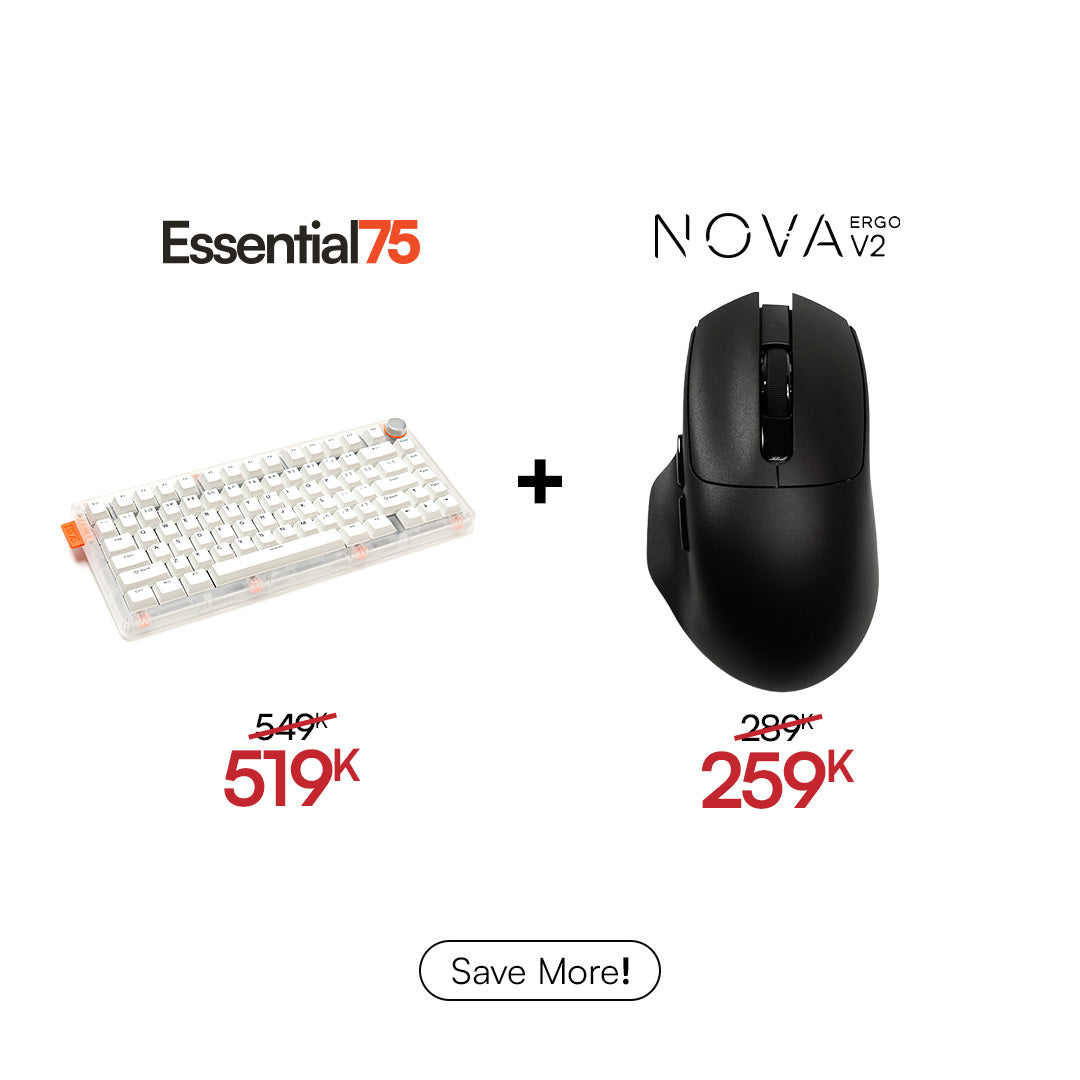 [BUNDLE] Essential75 Wired Keyboard & Mouse Bundle