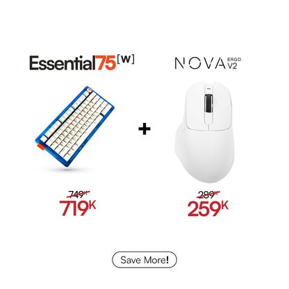 [BUNDLE] Essential75W Wireless Keyboard & Mouse Bundle