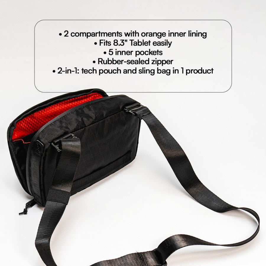 KINETIC Tech Pouch Clutch Bag Tas Travel Organizer Gadget Bag