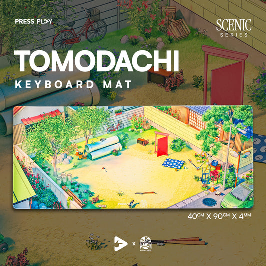 TOMODACHI - Press Play x Omorphia SCENIC Series Gaming Mousepad Deskmat