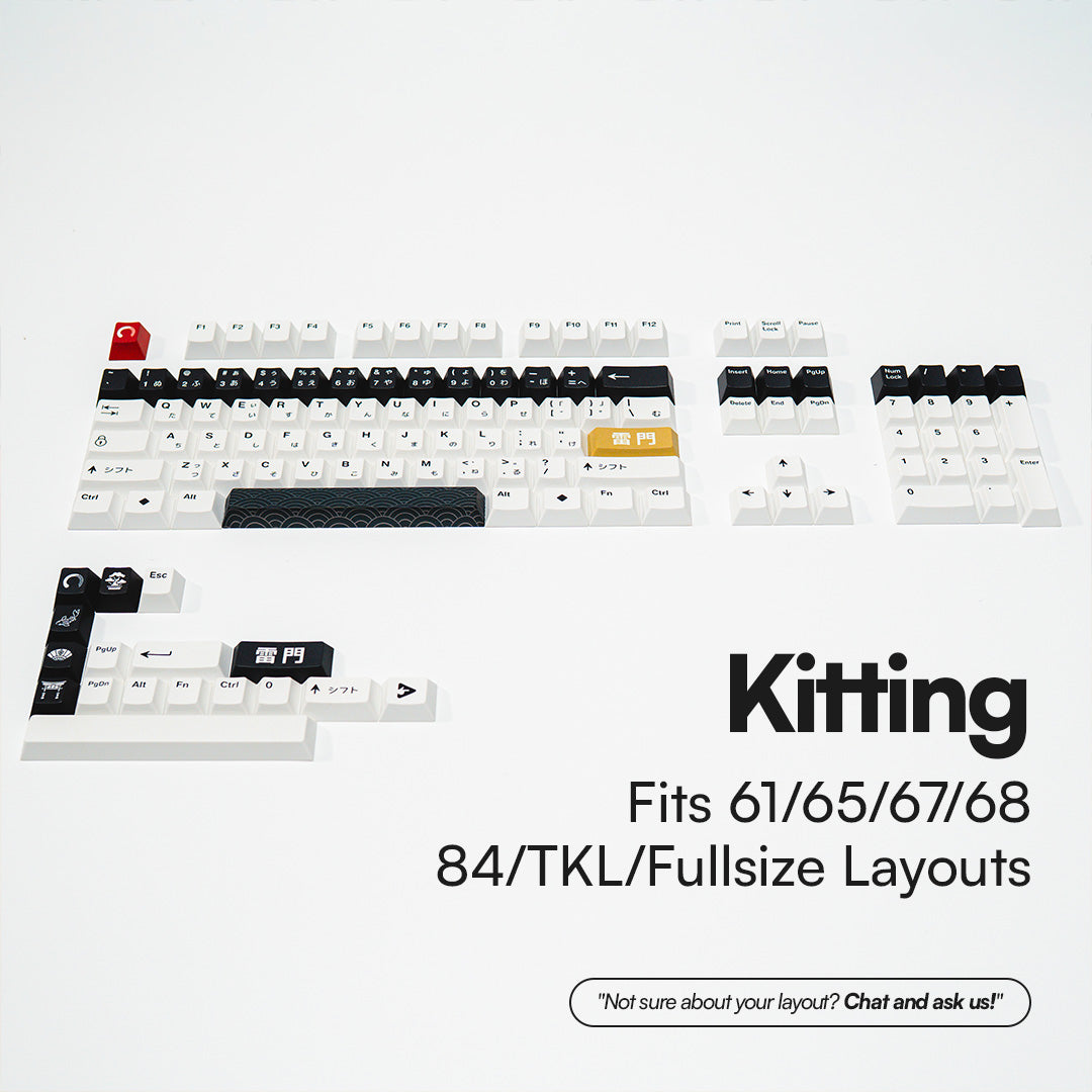 PPBT SHIRAKAWA ALT PBT Dye Sub Keycap Set Japanese Root