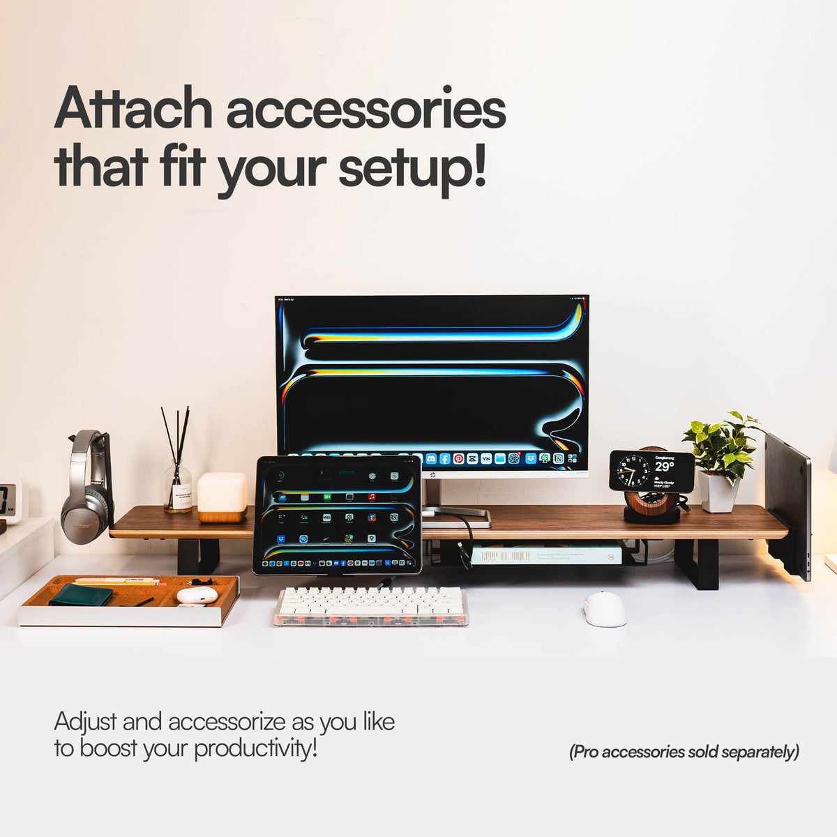 NOOK DESK SHELF PRO Laptop Monitor Desk – pressplayid