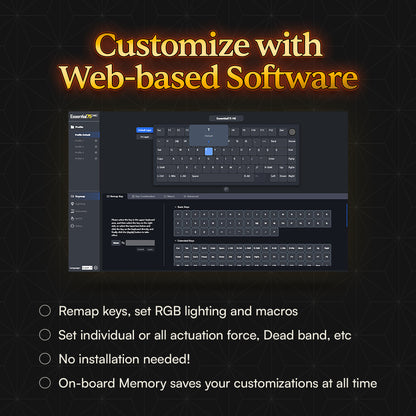 [Press Play x Demon Slayer] ESSENTIAL75 HE TANJIRO Edition 75% Rapid Trigger Hall Effect Keyboard
