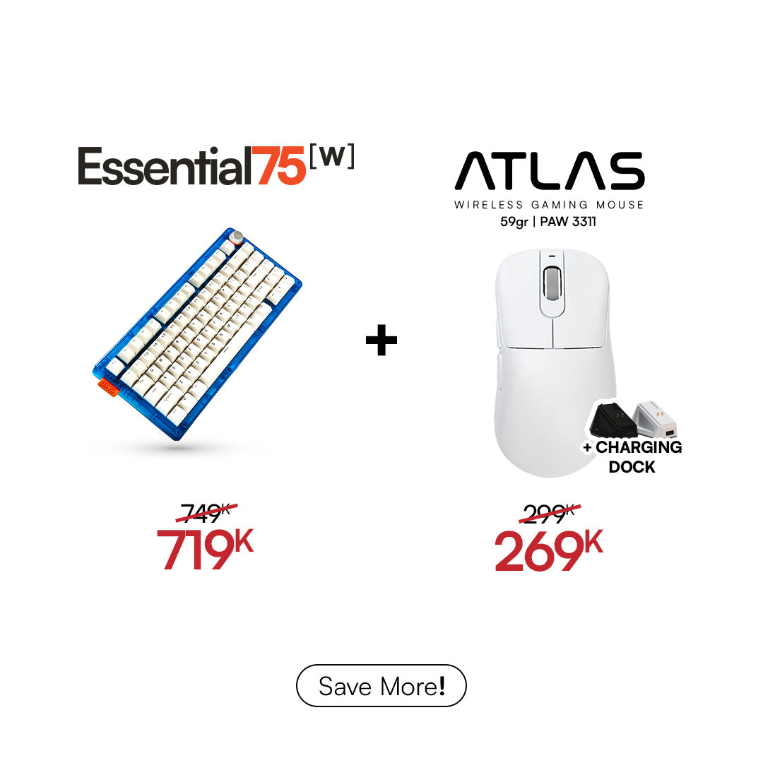[BUNDLE] Essential75W Wireless Keyboard & Mouse Bundle
