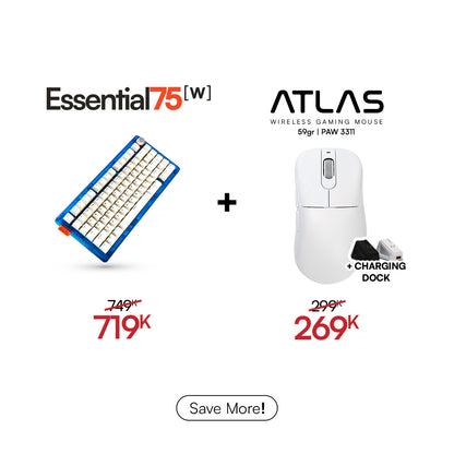 [BUNDLE] Essential75W Wireless Keyboard & Mouse Bundle