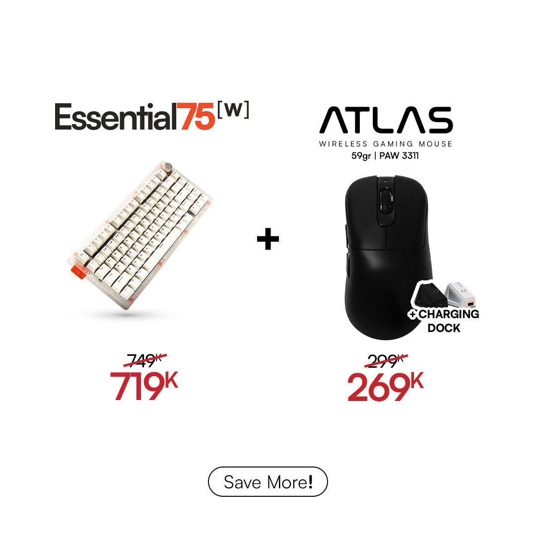 [BUNDLE] Essential75W Wireless Keyboard & Mouse Bundle