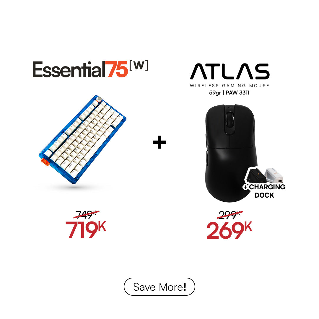 [BUNDLE] Essential75W Wireless Keyboard & Mouse Bundle