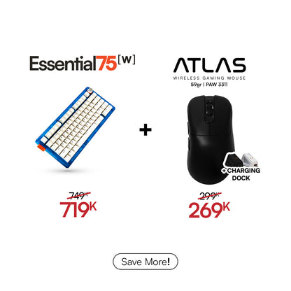 [BUNDLE] Essential75W Wireless Keyboard & Mouse Bundle