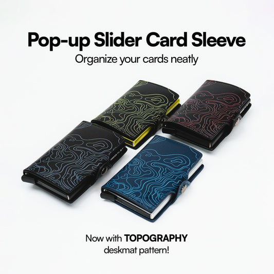 CLASSIC TOPOGRAPHY RFID Pop Up Card Wallet