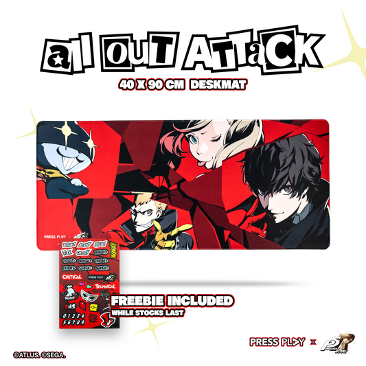 Press Play x Persona 5 Royal ALL-OUT ATTACK 40x90 Deskmat