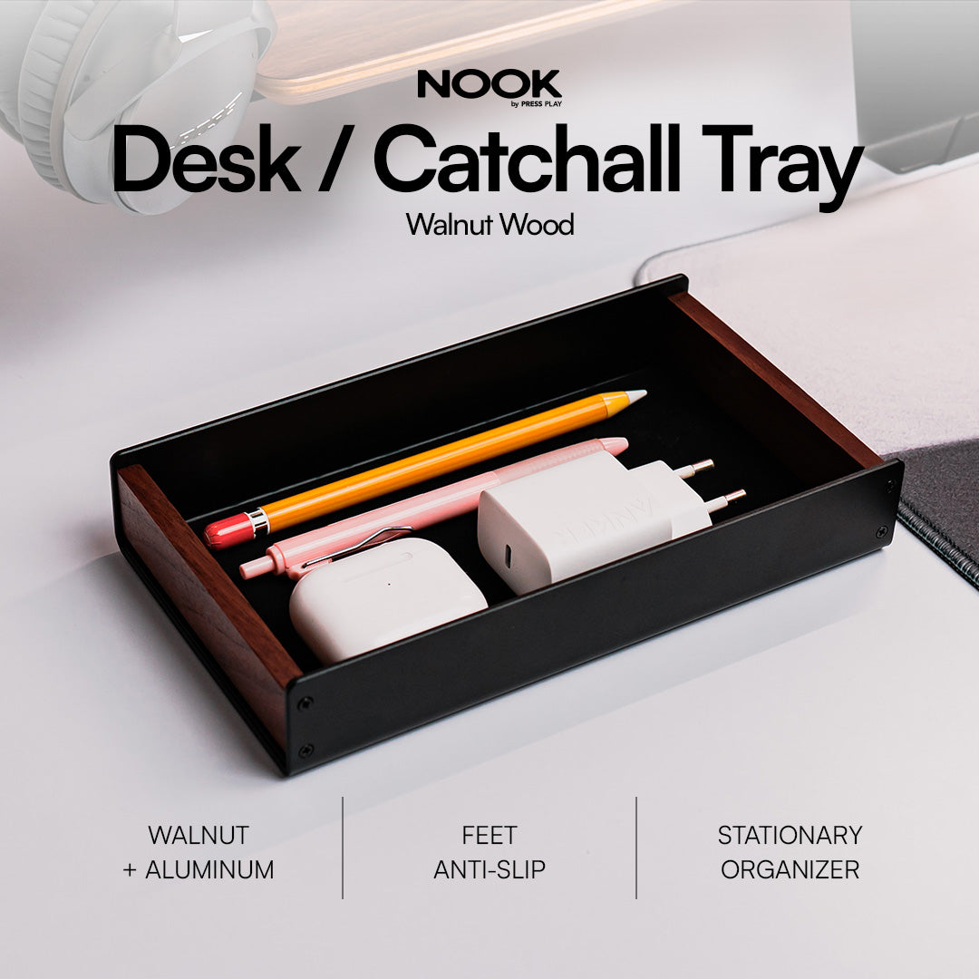 NOOK Catchall Tray Walnut Wood Nampan Serbaguna