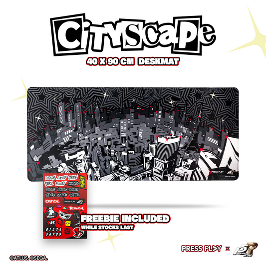 Press Play x Persona 5 Royal CITYSCAPE 40x90 Deskmat