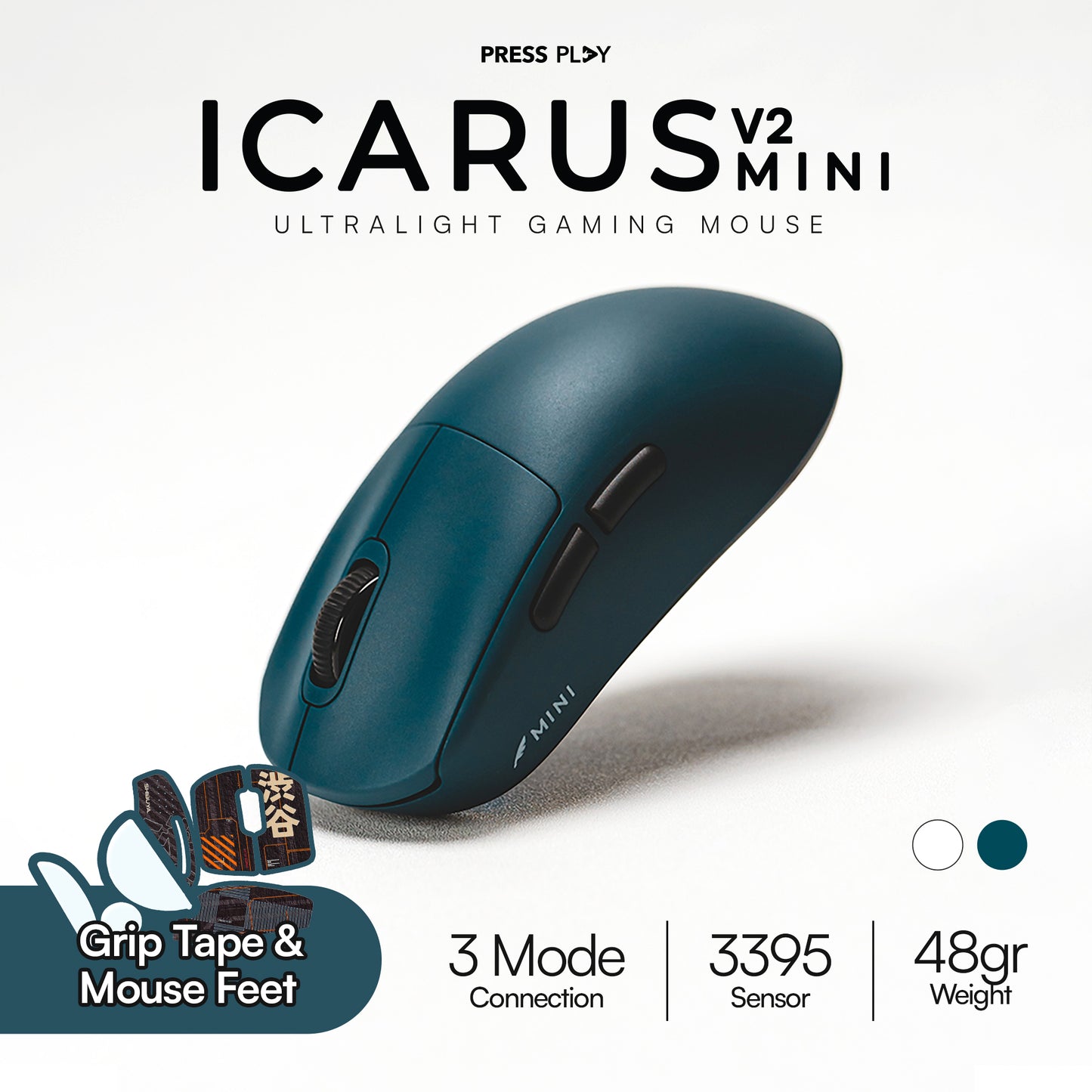 ICARUS V2 Mini Ultralight Wireless Gaming Mouse