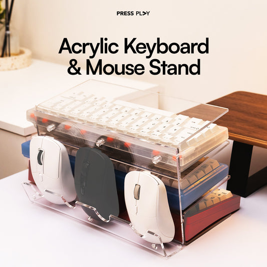 Acrylic Keyboard and Mouse Stand