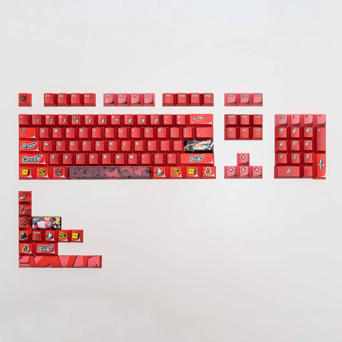 Press Play x Persona 5 Royal PPBT PANTHER Dye Sub Keycaps Set