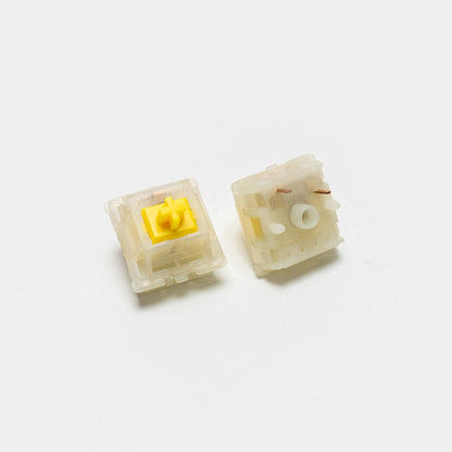 GATERON CAP Milky Yellow KS-25 V2 Linear Switch 50g Plate Mount
