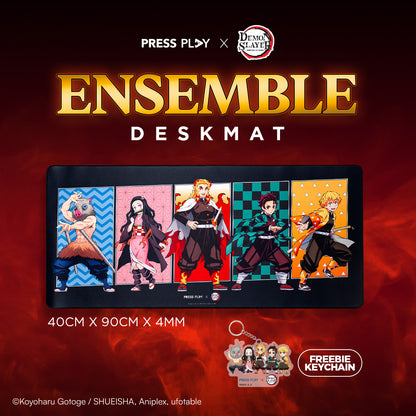 [PRESS PLAY x DEMON SLAYER] ENSEMBLE 40x90 Gaming Deskmat Mousepad