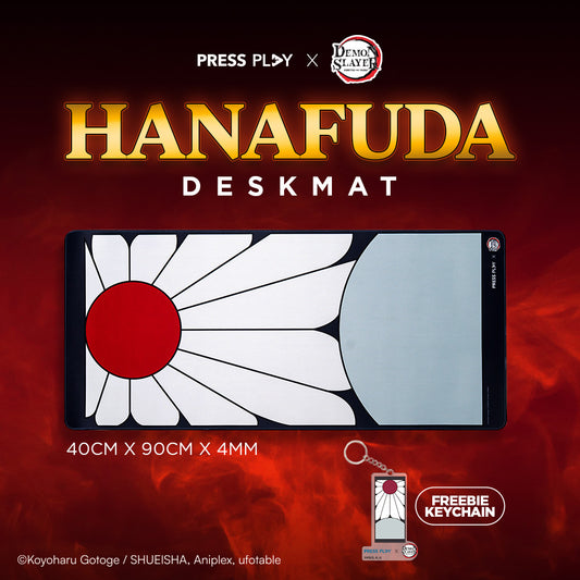 [PRESS PLAY x DEMON SLAYER] HANAFUDA 40x90 Gaming Deskmat Mousepad