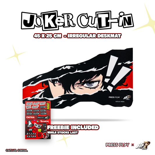 Press Play x Persona 5 Royal Joker Cut-in Irregular Deskmat