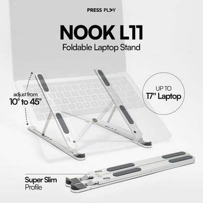 NOOK L11 Foldable Laptop Stand Gray