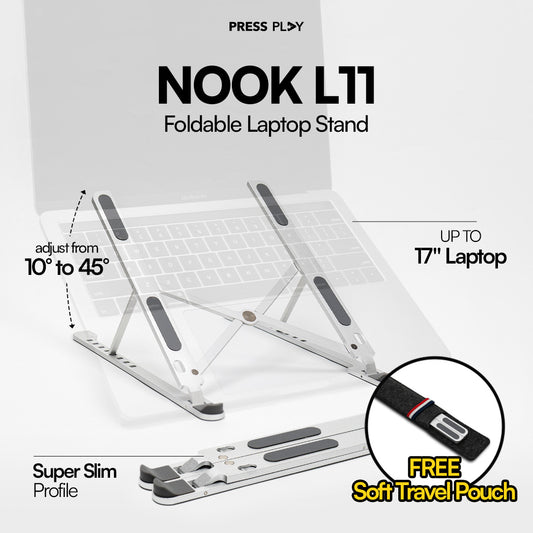 NOOK L11 Foldable Laptop Stand Gray