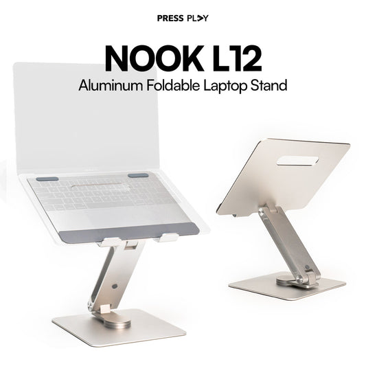 NOOK L12 Aluminum Foldable Laptop Stand Gray