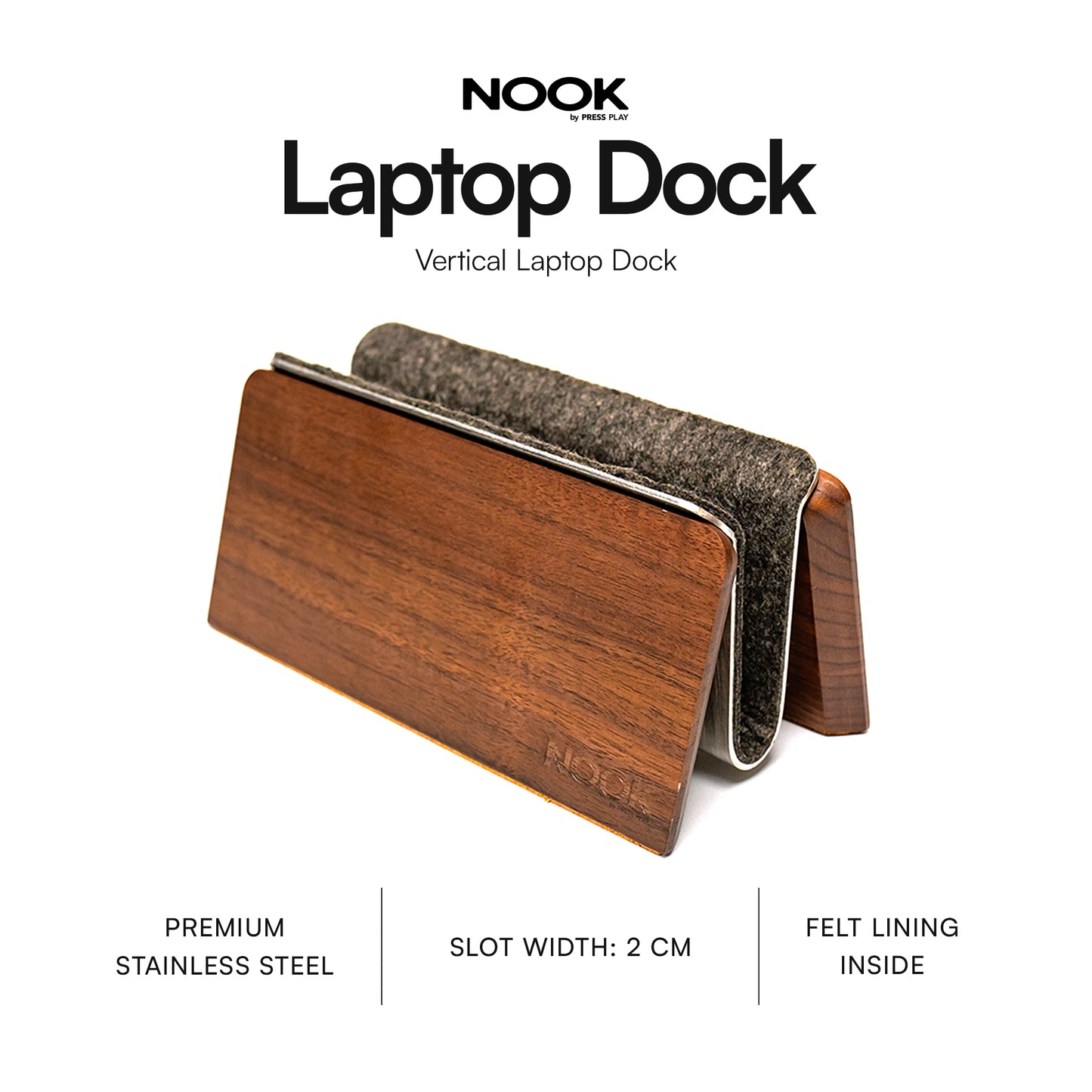 NOOK LAPTOP DOCK Standalone Laptop Tablet Holder