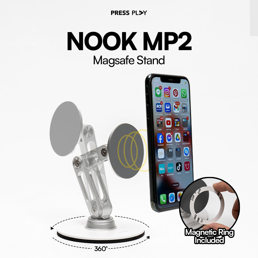 NOOK MP2 Magsafe Swivel Phone Holder iPhone Magnet Stand