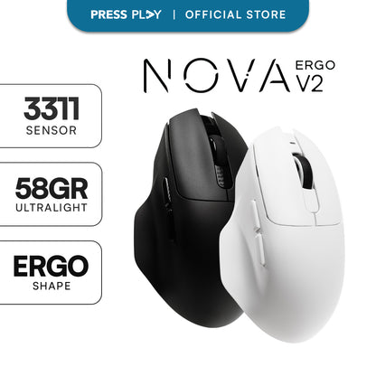 NOVA Ergo V2 3311 Ergonomic Wireless Gaming Mouse